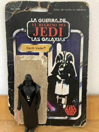 Vintage Star Wars Lili Ledy Darth Vader / Card Back