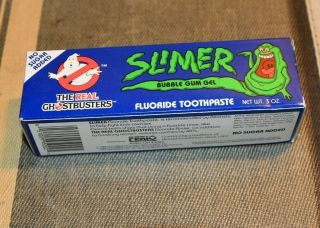 Real Ghostbusters Slimer Bubble Gum Gel Toothpaste