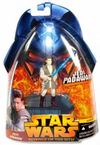 Hasbro Star Wars Revenge Of The Sith Jedi Padawan Zett Jukassa Action Figure