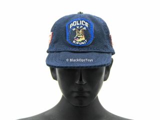 1/6 Scale Toy Police Esu K - 9 Division - Blue Police Cap W/patch Detail