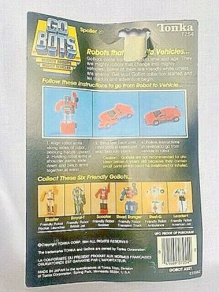 1984 Vintage Tonka GoBots Spoiler Enemy Robot Sports Car NISP 3