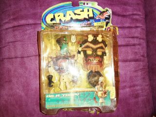 Rare 1999 Resaurus Dr.  N.  Tropy Crash Bandicoot Figure Toy Vtg Nintendo