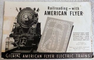 Vintage 1940 " Gilbert American Flyer " Planning & Operating Instructions
