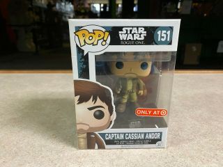 Funko Pop Nib Star Wars Rogue One Captain Cassian Andor Target Only 151