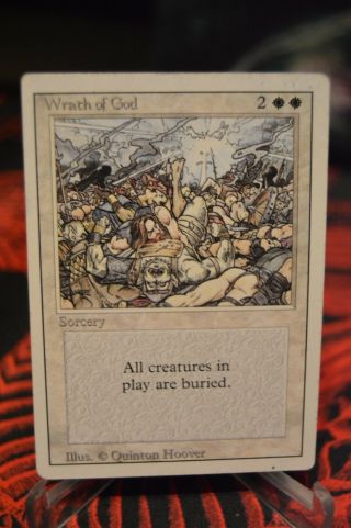 1 X Wrath Of God From Revised Edition Mtg Magic The Gathering