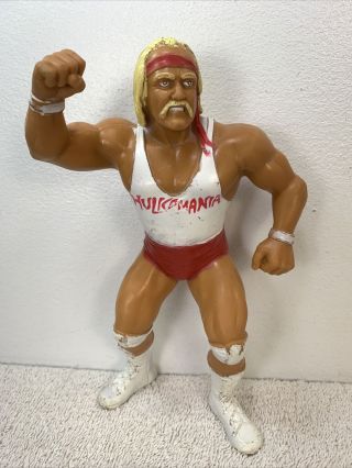 Vintage Wwf Ljn Superstars 1988 White Shirt Hulk Hogan Wrestling Action Figure