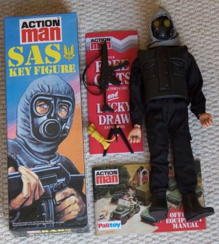 Vintage Action Man 40th Anniversary Sas Eagle Eye Soldier Gripping Hands Boxed