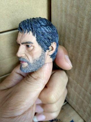 1/6 Scale The Last of Us Joel Head Carving Model for 12 