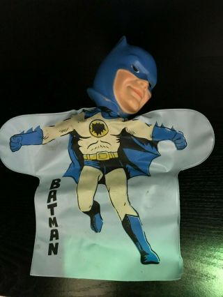 Vintage 1966 Ideal Batman Hand Puppet