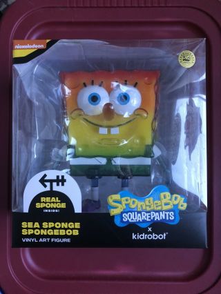 Sdcc 2019 Kidrobot Spongebob Squarepants Vinyl Art Figure Nickelodeon Exclusive