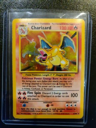 1999 Pokémon Base Set Charizard Holo 4