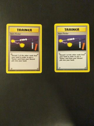 Item Finder 74/102 Pokemon Tcg Rare Card Base Set (1999)