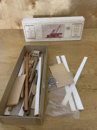 Arvid L.  Anderson Ho Scale Logging Camp Vintage Craftsman Wood Kit