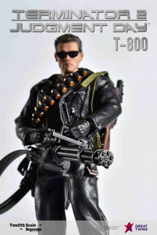 Great Twins 1/12 Terminator 2 Judgment Day Arnold Body Clothes 6 " Figure Action