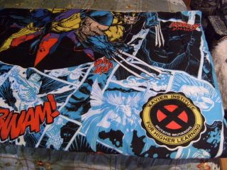 1994 Marvel X - Men Comforter Bed Blanket Twin 86 x 62 