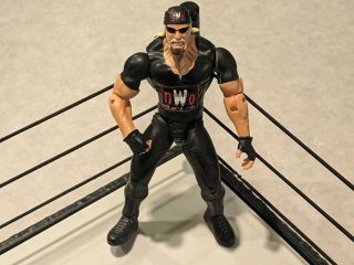 Hulk Hogan Nwo Wcw Wrestling 7 " Action Figure Marvel 1999 Wwf/wwe Black Gear