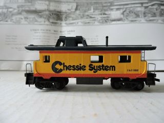 Vintage Tyco Chessie System Caboose C & 0 3322 Train Ho Gauge Scale