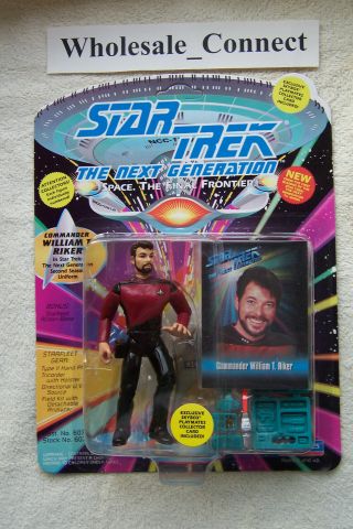 1993 Commander William T.  Riker Star Trek The Next Generation Space Playmates