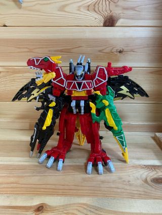 Power Rangers Dino Charge Ptera Zord And Dino Charge Megazord Complete Together