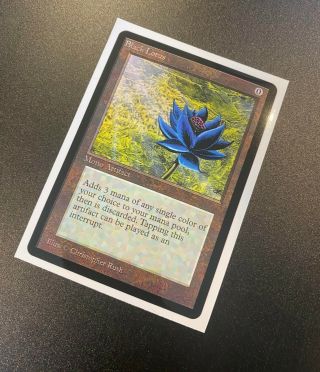 Very Rare Magic: The Gathering (mtg) Black Lotus Card Sleeves Wotc R&d Exclusive