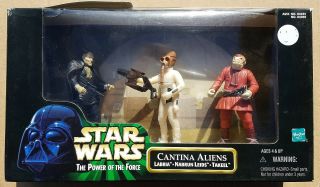 Star Wars Cantina Aliens 3 Pack Three Figure Boxed Set Boxed Potf 1998 Mib