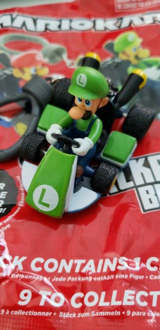 Mariokart Backpack Buddies Blind Bag Luigi Figure Race Car Toy Nintendo