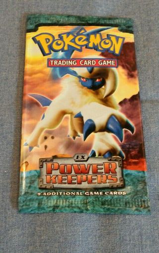 Pokemon Ex Power Keepers Empty Booster Pack Arts