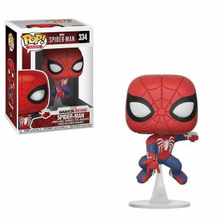 Funko Pop Games: Marvel Spider - Man Spider - Man Figure 334 W/ Protector
