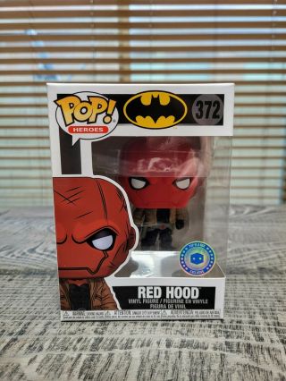 Funko Pop Heroes Red Hood 372 (pop In A Box Exclusive) W/protector