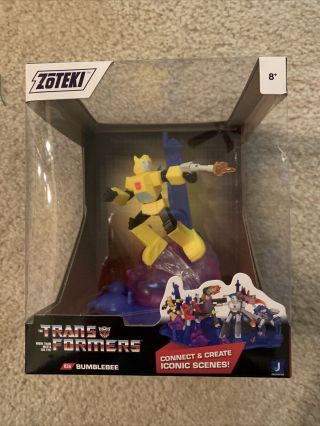 Zoteki Transformers Bumblebee Connect A Scene Figure Jazwares 026 In Hand