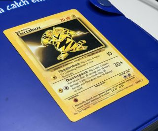 Pokemon Card Base Set Electabuzz 20/102 Black Star Rare - Non - Holo