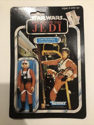 Vintage Star Wars Rotj Luke Skywalker (x - Wing Fighter Pilot) Figure 1983 Moc