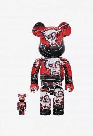 Medicom Toy Be@rbrick Jean - Michel Basquiat 5 100％ & 400％ Set Bearbrick