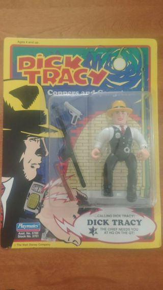 Unpunched Vintage 1990 Playmates Dick Tracy Coppers And Gangsters Dick Tracy