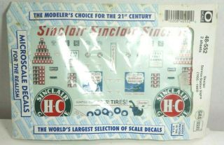 Microscale Decals O Gauge Sinclair Service Station Signs 1935 - 1960 48 - 552 X2