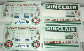 MicroScale Decals O Gauge Sinclair Service Station Signs 1935 - 1960 48 - 552 x2 2