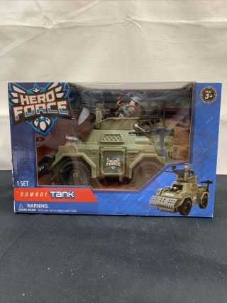 Hero Force Combat Tank With 3.  75 " Action Figure