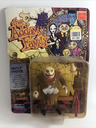 Uncle Fester - Addams Family Action Figure By Playmates 1992 - On Card