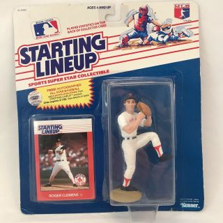 1988 Starting Lineup Roger Clemens Boston Red Sox Figure & Card