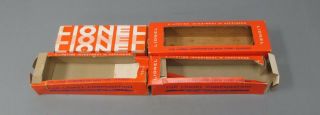 Lionel Vintage O Gauge Empty Postwar Boxes: 218p,  218t,  6464 - 400 & Unmarked [4]