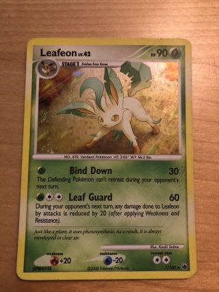 Pokemon: Leafeon - [7/100] - [holo Rare] - [majestic Dawn Set] - Nm
