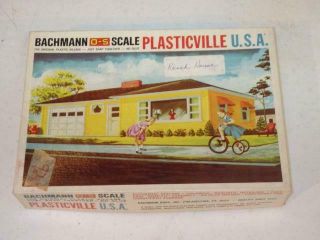 Vintage Plasticville Ranch House Bachmann O S Scale Train Model 1852 - 180