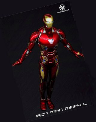Comicave Mk50 1/12 Alloy Iron Man Mk50 Mark Body Model 6 " Action Figure Collect