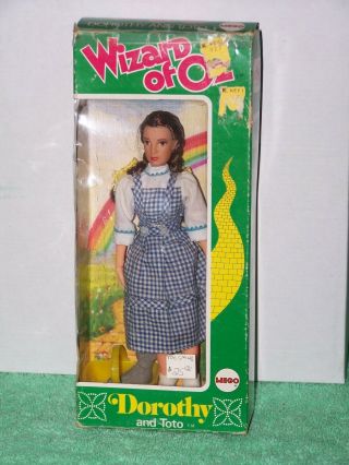 1974 Mego Wizard Of Oz Vintage 8 " Dorothy And Toto W Basket,  Box 51500/1