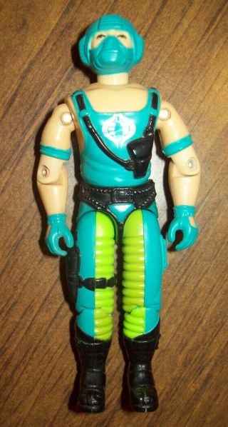 G.  I.  Joe Copperhead 1984 Series 3 Cobra Dark Green Aqua Blue Variant Nm Hasbro
