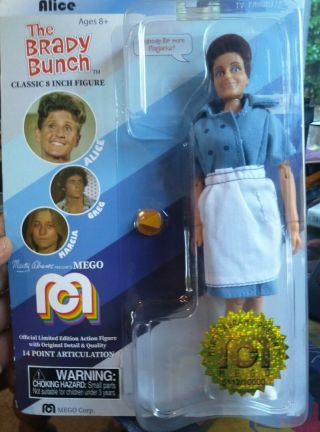 Brady Bunch Alice Action Figure Doll 8 " Box Damage Limited Ed Collectible
