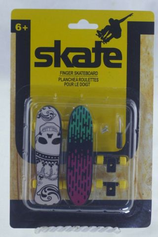 Skate Finger Boards Skateboard 2 Combo Pack With Tool Multi Color