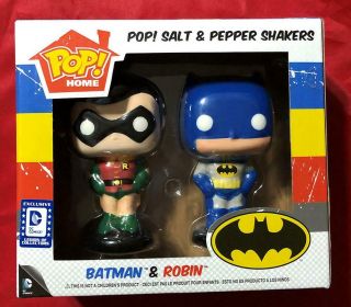 Batman And Robin Salt And Pepper Shakers Funko Pop Home - Dc Legion Collector