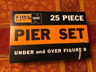 Atlas N Scale 25 Piece Pier Set Box Has Been Opened But Set Is Complete