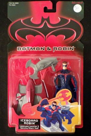 Nos 1997 Kenner Batman And Robin Iceboard Robin Action Figure 63848 Toy